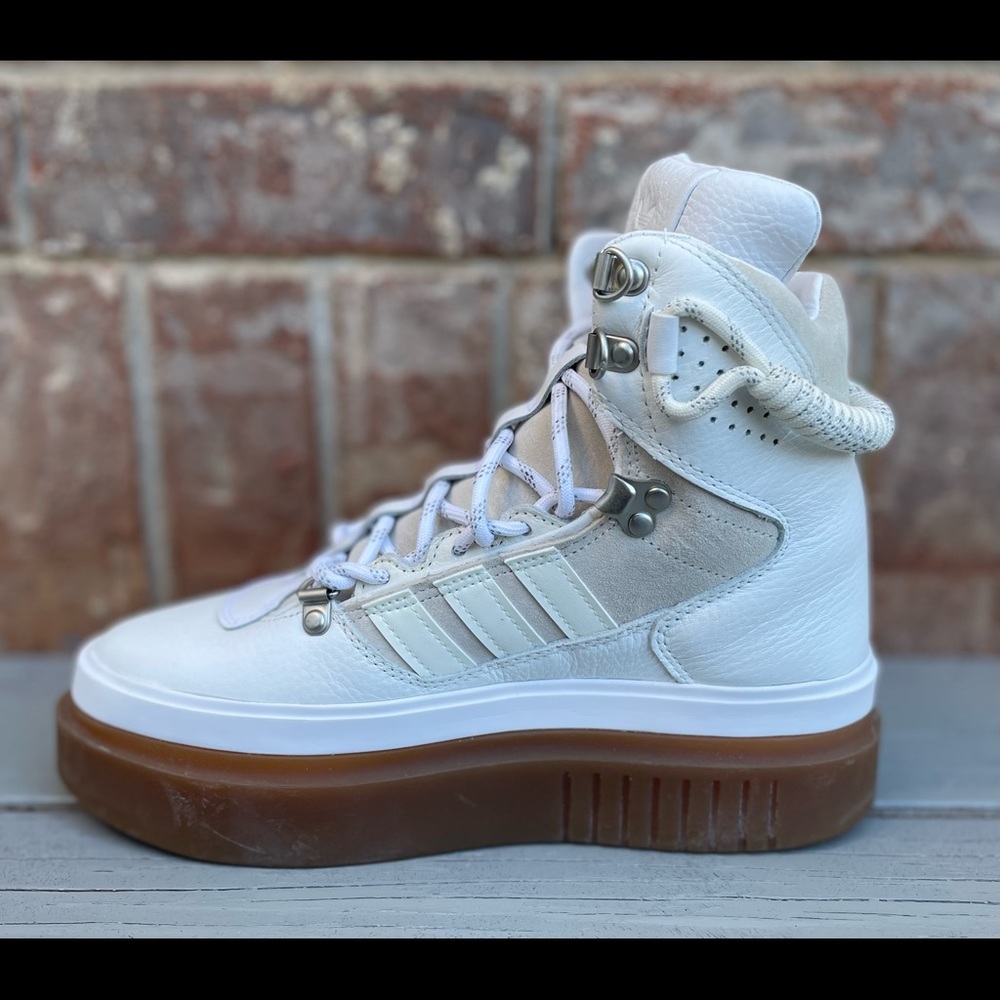 Ivy Park Super Sleek Leather Boot adidas High Top Sneakers - Picture 8 of 10